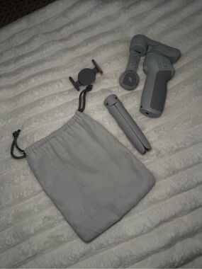 DJI Light Gray Handheld Gimbal with Tripod and Pouch
